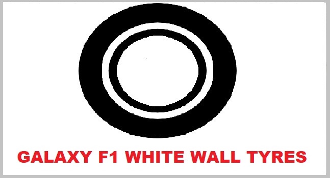GALAXY F1 WHITE WALL TYRES